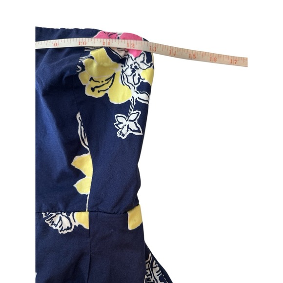 Lilly Pulitzer Strapless Mini Dress Women's Size 6 Floral Beach Formal Romantic - Picture 5 of 8